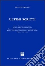 Ultimi scritti