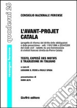 L'avant-projet Catala libro