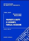 Istituzioni di diritto privato. Vol. 4: Proprietà e diritti di godimento. Famiglia. Successioni libro