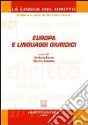 Europa e linguaggi giuridici libro