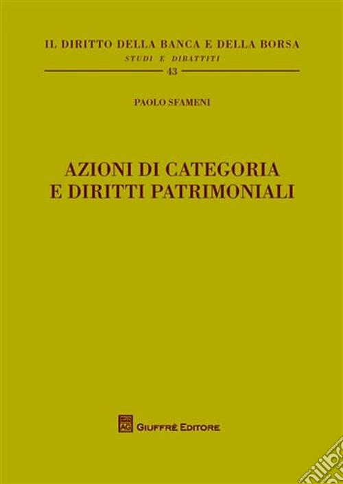 Azioni di categoria e diritti patrimoniali