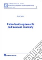 Italian family agreements and business continuity