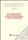 L'interpretazione del giudice penale tra regole probatorie e regole decisorie libro