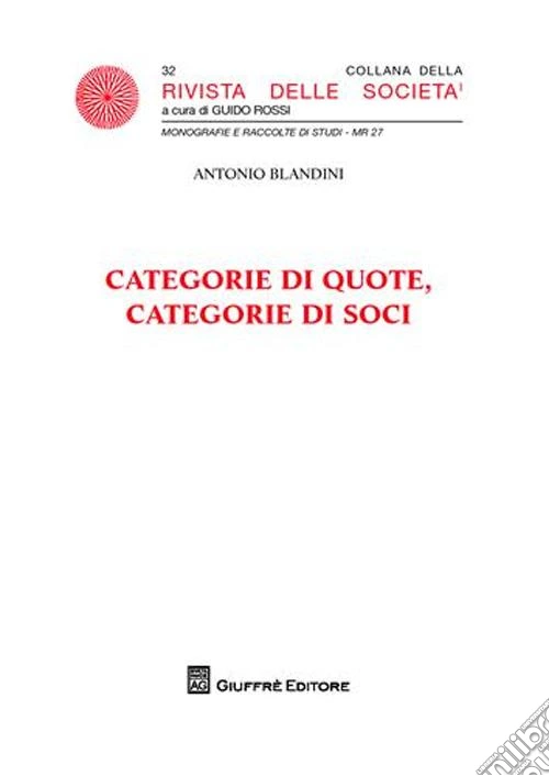 Categorie di quote, categorie di soci