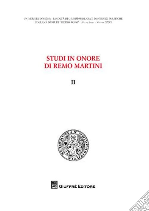 Studi in onore di Remo Martini. Vol. 2