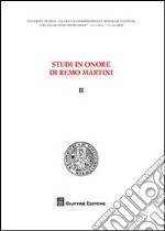 Studi in onore di Remo Martini. Vol. 2 libro