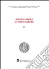 Studi in onore di Remo Martini. Vol. 2 libro