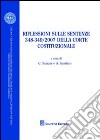 Riflessioni sulle sentenze 348-349/2007 della Corte Costituzionale libro di Salazar C. (cur.) Spadaro A. (cur.)