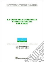 La crisi della giustizia civile in Italia. Che fare? Atti del Convegno dell'Osservatorio «Giordano Dell'Amore» (Milano, 14-15 novembre 2008) libro