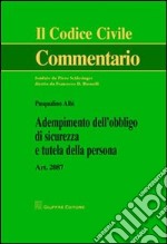 Adempimento dell'obbligo di sicurezza e tutela della persona libro