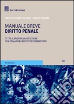 Diritto penale. Manuale breve libro