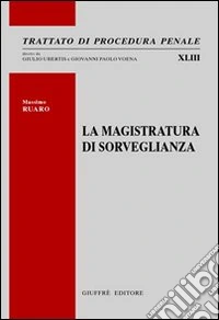 La magistratura di sorveglianza libro