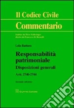 Responsabilità patrimoniale. Disposizioni generali libro