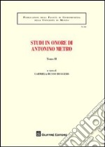 Studi in onore di Antonino Metro libro