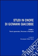 Studi in onore di Giovanni Giacobbe libro