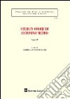Studi in onore di Antonino Metro. Vol. 4 libro