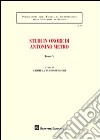 Studi in onore di Antonino Metro. Vol. 4 libro