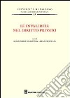 Le invalidità nel diritto privato libro