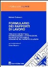 Formulario dei rapporti di lavoro. Tipologie contrattuali, esternalizzazioni, certificazione, gestione del personale, cessazione del rapporto di lavoro. Con CD-ROM libro