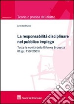 La responsabilità disciplinare nel pubblico impiego libro