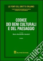 Codice dei beni culturali e del paesaggio libro