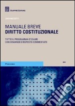 Diritto costituzionale. Manuale breve libro