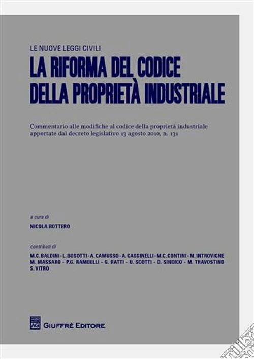 La riforma del codice della proprietà industriale