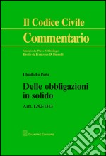 Delle obbligazioni in solido. Artt. 1292-1313 libro