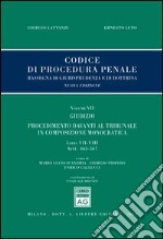 Codice di procedura penale. Rassegna di giurisprudenza e di dottrina. Vol. 7: Giudizio. Procedimento davanti al tribunale in composizione monocratica. Libri VI-VIII (artt. 465-567) libro