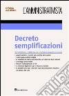 Decreto semplificazioni libro