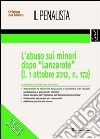 L'abuso sui minori dopo «Lanzarote» (l. 1 ottobre 2012, n. 172) libro di Russo Carmine