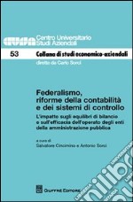 Federalismo, riforme della contabilità e dei sistemi di controllo