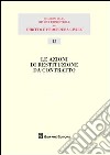 Le azioni di restituzione da contratto libro di Carpi F. (cur.)