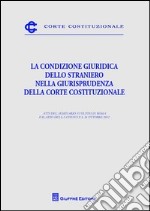 La condizione giuridica dello straniero nella giurisprudenza della Corte costituzionale. Atti del Seminario (Roma, 26 ottobre 2012) libro