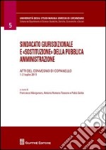 Sindacato giurisdizionale e «sostituzione» della pubblica amministrazione libro