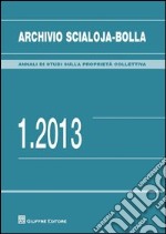 Archivio Scialoja-Bolla (2013). Vol. 1 libro