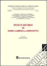 Studi in ricordo di Maria Gabriella Aimonetto libro