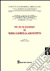 Studi in ricordo di Maria Gabriella Aimonetto libro