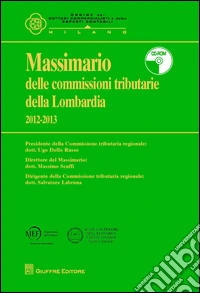 Massimario delle commissioni tributarie della Lombardia 2012-2013 libro