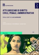 Atti giudiziari di diritto civile, penale, amministrativo. Prova scritta esame avvocato libro