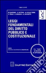 Leggi fondamentali del diritto pubblico e costituzionale libro