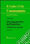 Del pagamento dell'indebito. Art. 2034. Obbligazioni naturali libro