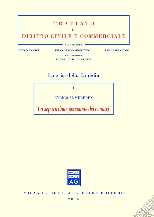 La separazione personale dei coniugi