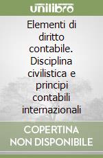 Elementi di diritto contabile. Disciplina civilistica e principi contabili internazionali libro