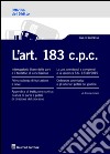 L'art. 183 c.p.c. libro