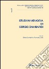 Studi in memoria di Sergio Zambardi libro