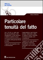 Particolare tenuità del fatto libro