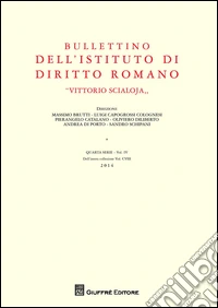 Bullettino diritto romano (2014) libro