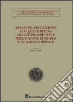 Disastri, protezione civile e diritto. Nuove prospettive nell'Unione Europea e in ambito penale libro