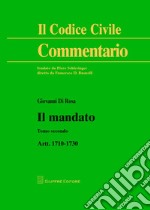 Il mandato. Artt. 1710-1730 libro